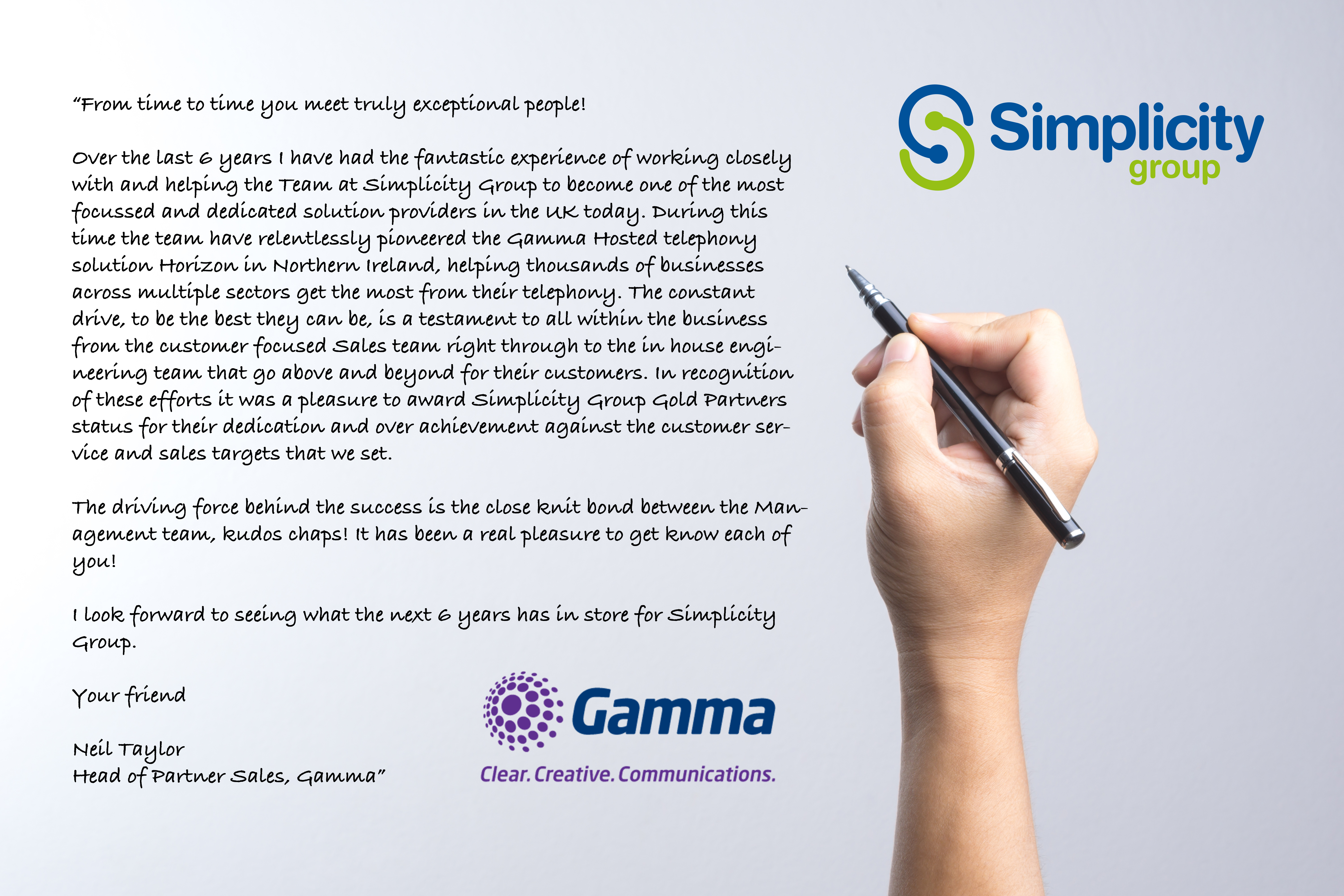 Gamma Testimonial